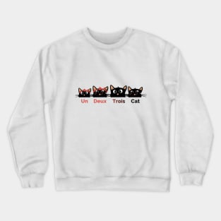 Un Deux Trois Cat Crewneck Sweatshirt